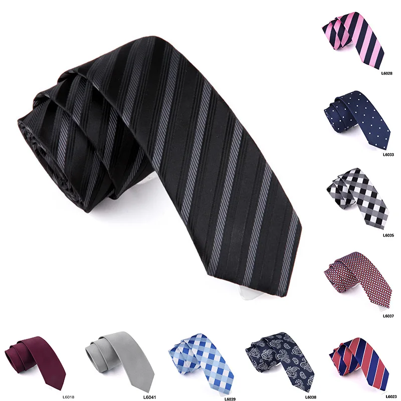 

Q Silk Slim Ties Jacquard Multi Colors Men Necktie Daily Wear Cravat Classic Business Formal Wedding Tie Shirt Dress Accessories