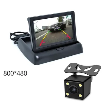 4.3 inch HD Foldable Car Rear View Monitor Reversing LCD TFT Display with Night Vision Backup Rearview Camera for Vehicle
4.3 inch HD Foldable Car Rear View Monitor Reversing LCD TFT Display with Night Vision Backup Rearview Camera for Vehicle