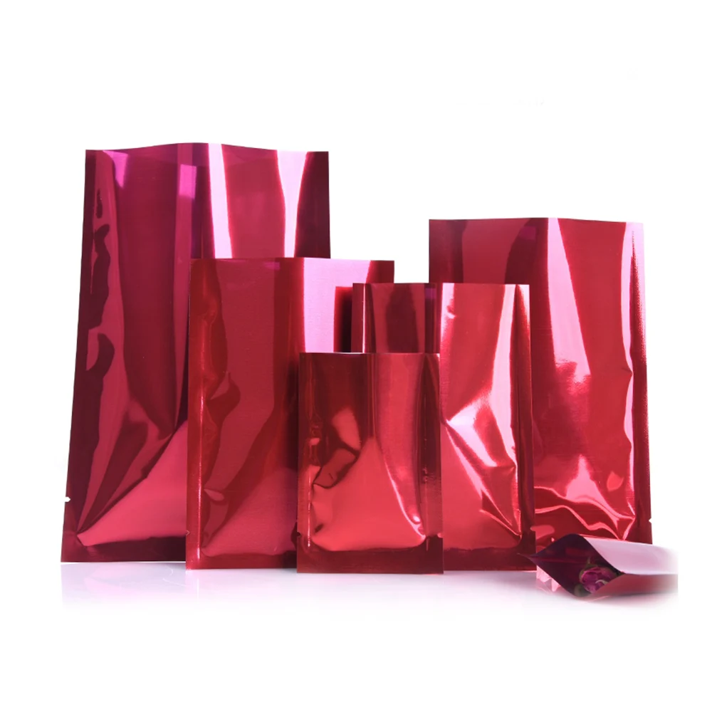 100Pcs Red Open Top Mylar Foil Bag Tear Notch Heat Vacuum Seal Food Storage Package Pouches for Ground Coffee Tea Candy Cookies
100Pcs Red Open Top Mylar Foil Bag Tear Notch Heat Vacuum Seal Food Storage Package Pouches for Ground Coffee Tea Candy Cookies