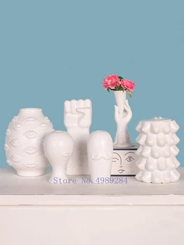 CREATIVE CERAMICS VASE WHITE ABSTRACT CHARACTER HAND CRAFTS DECORATION FLOWER ARRANGEMENT ACCESSORIES MODERN HOME DECORATION
CREATIVE CERAMICS VASE WHITE ABSTRACT CHARACTER HAND CRAFTS DECORATION FLOWER ARRANGEMENT ACCESSORIES MODERN HOME DECORATION