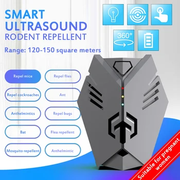 Ultrasonic Mouse Squirrel Cockroach Repeller Device Insect Rats Spiders Electronic Anti Mosquito Killer Control Pest Rejector
Ultrasonic Mouse Squirrel Cockroach Repeller Device Insect Rats Spiders Electronic Anti Mosquito Killer Control Pest Rejector