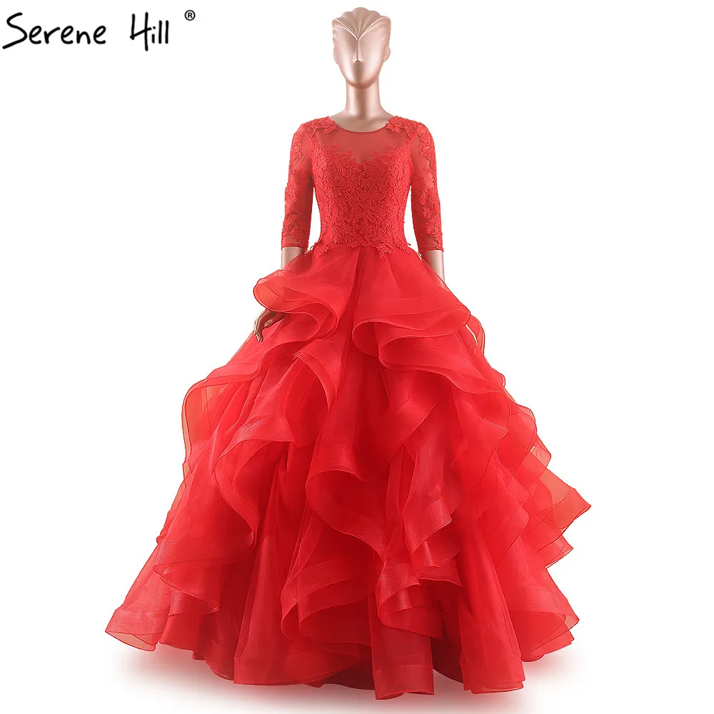 Robe De Mariee/свадебное платье с короткими рукавами Большой красный цвет Кружевное