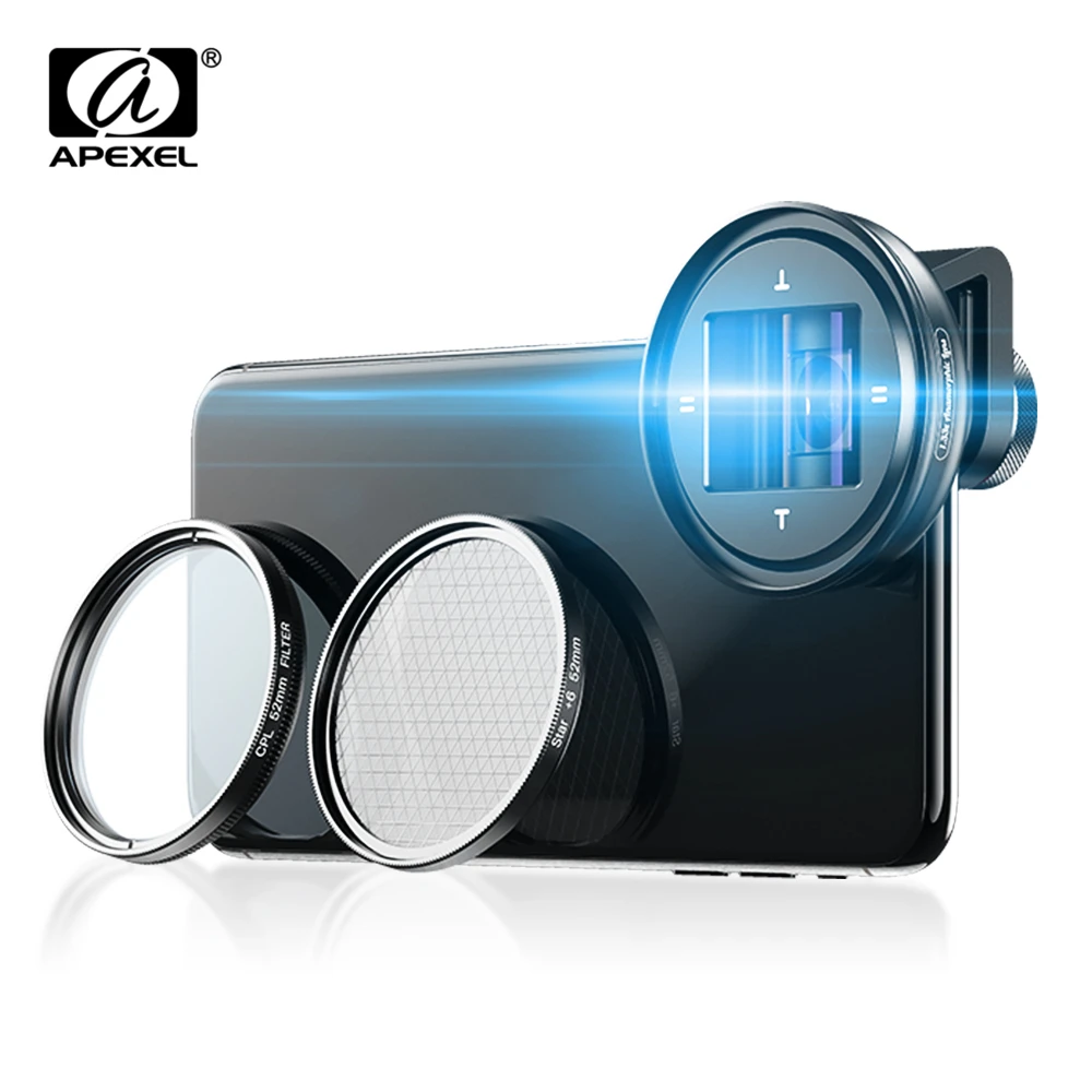APEXEL 1.33x Anamorphic Mobile Lens 4K UHD Widescreen Movie Lens Vlog Shooting Deformation Lenses for iPhone Samsung smartphones
APEXEL 1.33x Anamorphic Mobile Lens 4K UHD Widescreen Movie Lens Vlog Shooting Deformation Lenses for iPhone Samsung smartphones