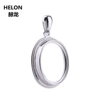 925 Sterling Silver Women Pendant 13x18mm Oval Cabochon Semi Mount Pendant Setting for Amber Opal Agate Garnet Setting
925 Sterling Silver Women Pendant 13x18mm Oval Cabochon Semi Mount Pendant Setting for Amber Opal Agate Garnet Setting