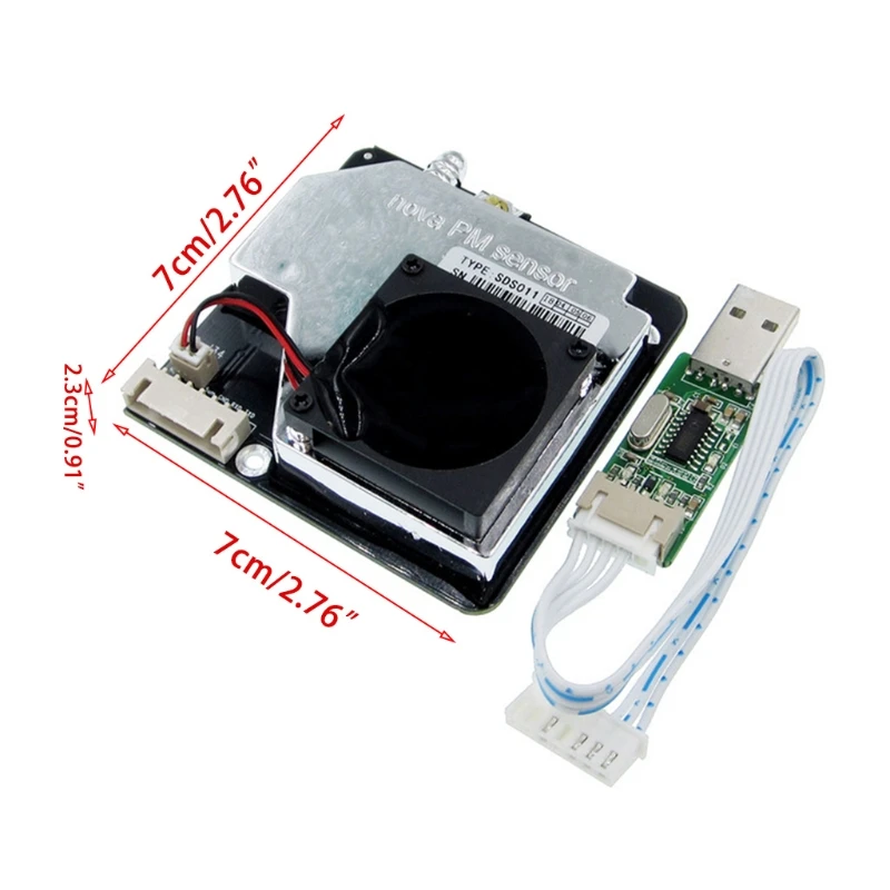 SDS011 PM2.5 Dust Sensor High Precision Digital Module Detector Monitor Air AQI H3CF
SDS011 PM2.5 Dust Sensor High Precision Digital Module Detector Monitor Air AQI H3CF