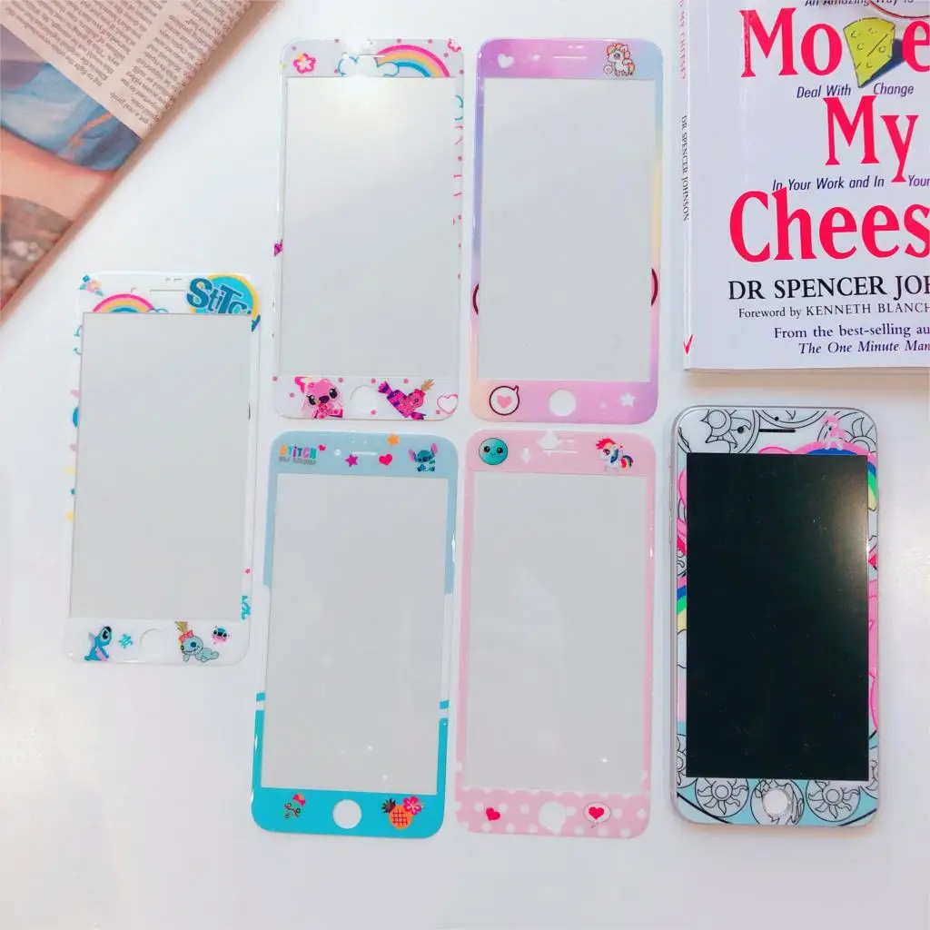 Protective glass For iPhone 8 7 6 6s Plus Tempered Glass Screen Protector Toughened glass Stitch Unicorn Pattern
Protective glass For iPhone 8 7 6 6s Plus Tempered Glass Screen Protector Toughened glass Stitch Unicorn Pattern