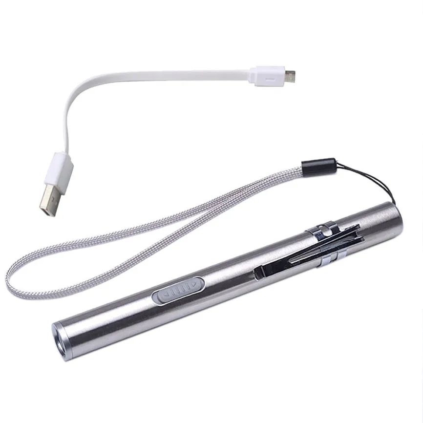 Портативный USB перезаряжаемые светодиодные фонари водонепроницаемый брелок с