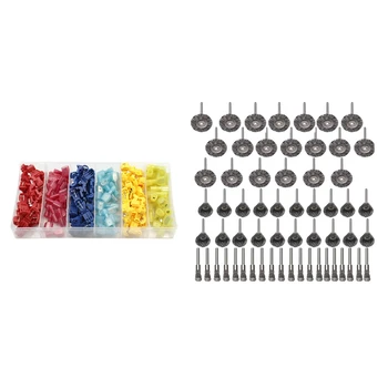 120Pcs Wire Connectors Disconnect Spade Terminals Assortment Kit & 60 Pcs Wire Brushes Set
120Pcs Wire Connectors Disconnect Spade Terminals Assortment Kit & 60 Pcs Wire Brushes Set