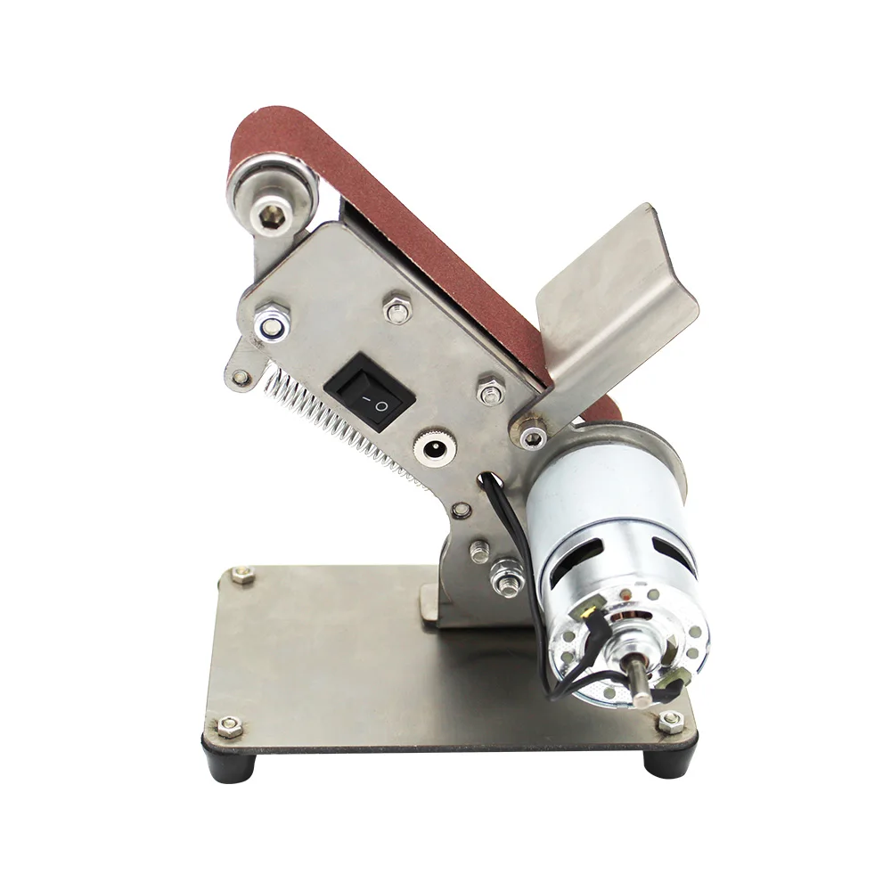 Фото Folding Mini Electric Belt Machine Sander Sanding Grinding Polishing Abrasive Belts Grinder DIY Cutter Edges | Инструменты