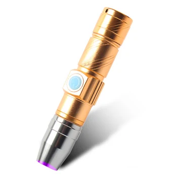 365nm Jade Fluorescer Led Torch Tool Pen Multifunctional USB Rechargeable Money Detector Portable Blacklight Mini UV Flashlight
365nm Jade Fluorescer Led Torch Tool Pen Multifunctional USB Rechargeable Money Detector Portable Blacklight Mini UV Flashlight