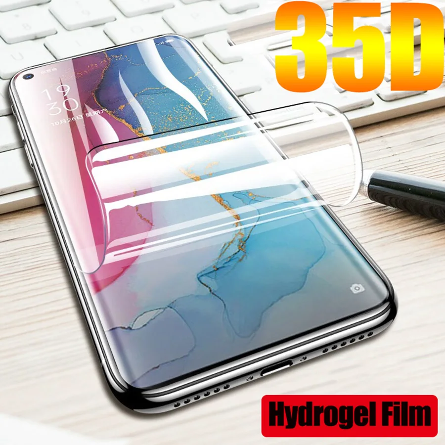 

9D Full Cover HD Clear Hydrogel Film for OPPO Find X2 f11 Reno 3 Pro Screen Protector FOR OPPO Find X2 Not Tempered Glass