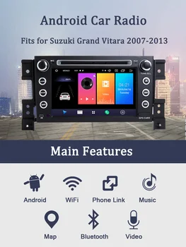 7 inch Android 10.0 car multimedia player GPS navigation Bluetooth stereo DVD player radio for 2007-2013 Suzuki Grand Vitara
7 inch Android 10.0 car multimedia player GPS navigation Bluetooth stereo DVD player radio for 2007-2013 Suzuki Grand Vitara