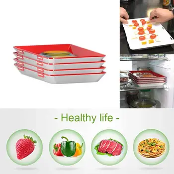 6pcs Food Preservation Tray Refrigerator Clever Tray Creative Kitchen Items Storage Container Food Fresh Storage Microwave Cover 
6pcs Food Preservation Tray Refrigerator Clever Tray Creative Kitchen Items Storage Container Food Fresh Storage Microwave Cover