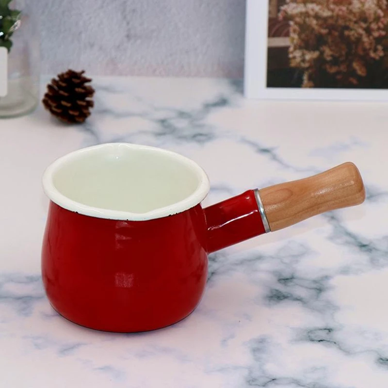 Practical Butter Coffee Warmer Saucepan Kitchen Cooking Pot Enamel Milk Pan for Restaurant
Practical Butter Coffee Warmer Saucepan Kitchen Cooking Pot Enamel Milk Pan for Restaurant