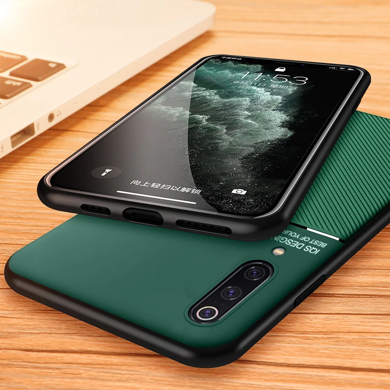 Матовый чехол из искусственной кожи для Xiaomi Mi8 se Pro Mi9 Mi Note 10 A1 A2 A3 Lite Магнитный