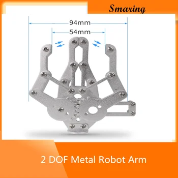 2 DOF Metal Robot Arm Clamp Claw Metal Mechanical Paw/Clip Metal Robotic Arm Compatible With MG995 996 For Arduino DIY RC Toy
2 DOF Metal Robot Arm Clamp Claw Metal Mechanical Paw/Clip Metal Robotic Arm Compatible With MG995 996 For Arduino DIY RC Toy