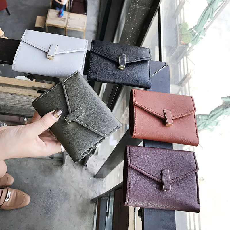 2020 New Style Simple Versatile Short Wallet Women's Folding Hipster Multi-functional Three Fold Card Bit More Change Clip
2020 New Style Simple Versatile Short Wallet Women's Folding Hipster Multi-functional Three Fold Card Bit More Change Clip