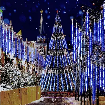 50/30CM Meteor Shower Rain Tube LED String Light 8 Tubes Falling Rain Drop Icicle Christmas Wedding Fairy Light Garland
50/30CM Meteor Shower Rain Tube LED String Light 8 Tubes Falling Rain Drop Icicle Christmas Wedding Fairy Light Garland