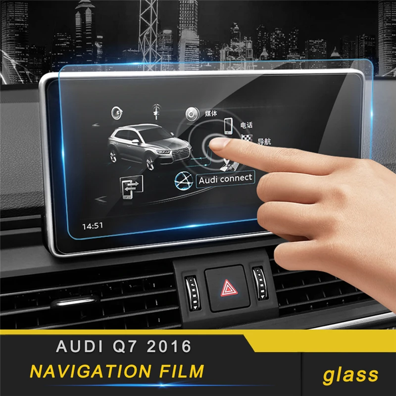 For Audi Q7 4M 2016-2018 Car Styling Navigation Monitor Screen Protective Film Cover Trim Sticker Interior Accessories
For Audi Q7 4M 2016-2018 Car Styling Navigation Monitor Screen Protective Film Cover Trim Sticker Interior Accessories