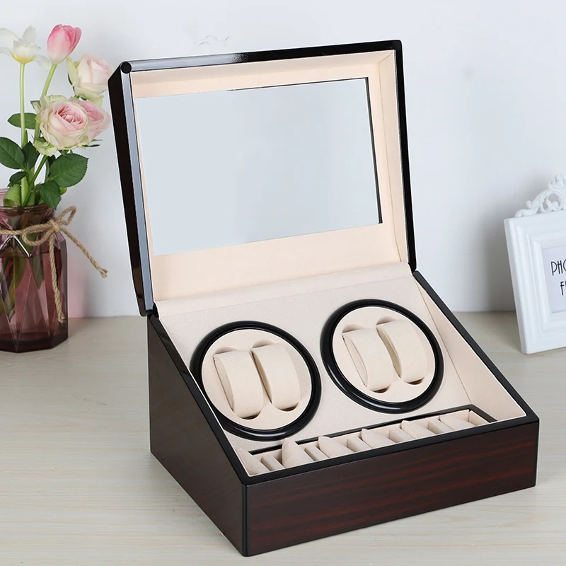 Automatic Mechanical Watch Winders Storage Box Case Holder 4+6 Collection Watch Display Jewelry Winder Box
Automatic Mechanical Watch Winders Storage Box Case Holder 4+6 Collection Watch Display Jewelry Winder Box
