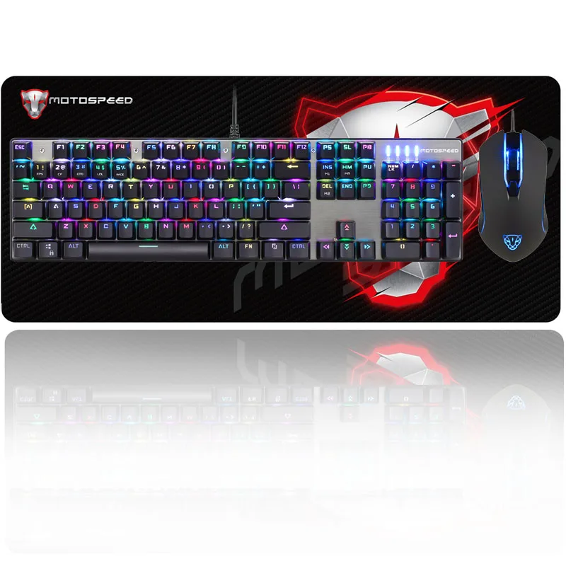 Internet Bar Motospeed Leopard Gaming Keyboard Mouse Set Multimedia shortcuts Rainbow Backlit Keyboard with Keyboard Mice Pad
Internet Bar Motospeed Leopard Gaming Keyboard Mouse Set Multimedia shortcuts Rainbow Backlit Keyboard with Keyboard Mice Pad