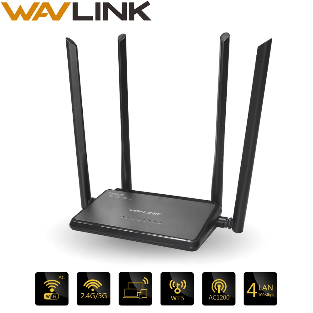 Wavlink 1200Mbs Wi Fi ретранслятор/маршрутизатор/AP двухдиапазонный AC1200 роутер
