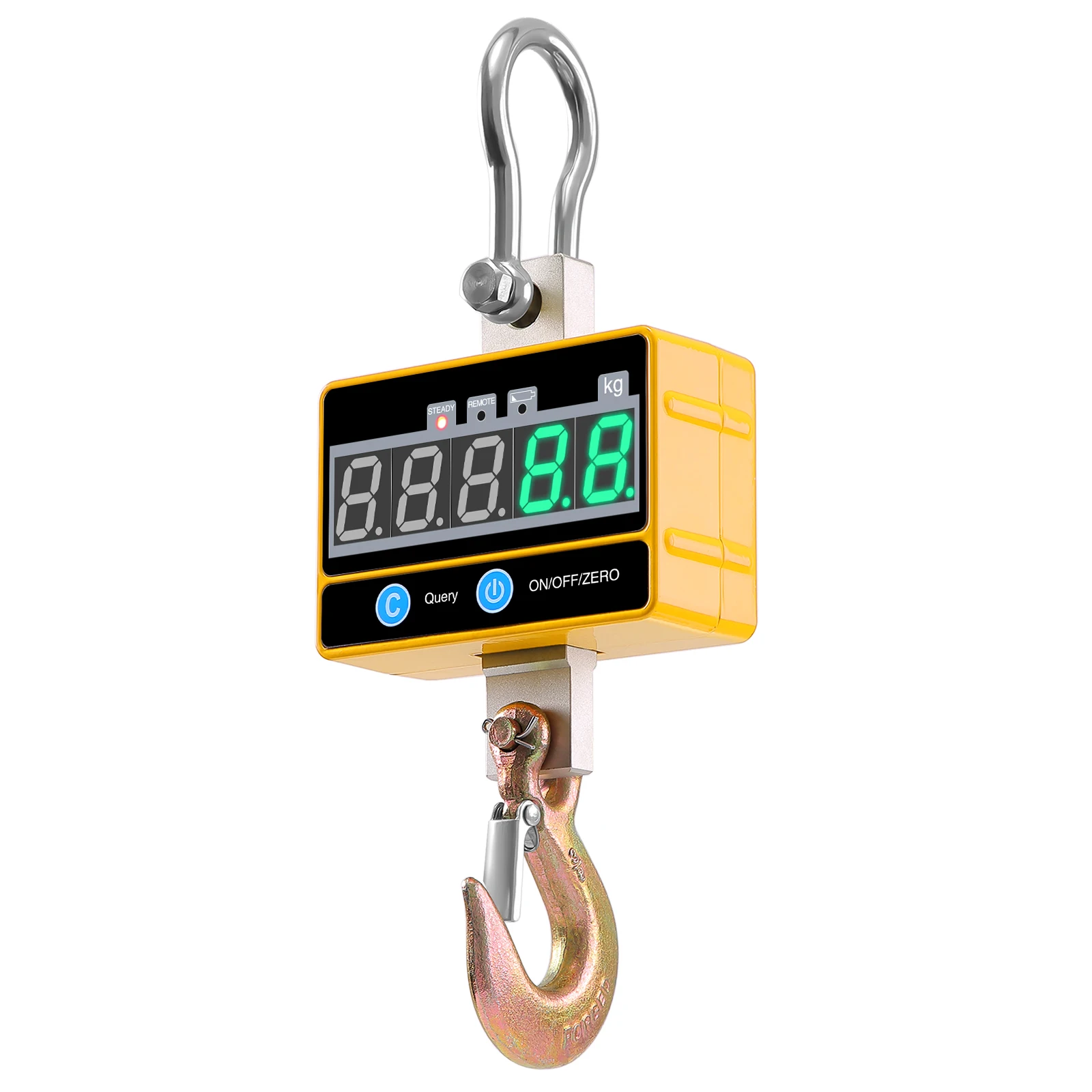 

OCS-SE Super Clear Digital Crane Scale 1000kg/2000lb Industrial Heavy Duty Hanging Scale Rechargeable with Remote Control
