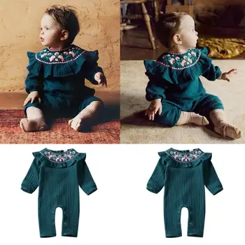 Newborn Infant Baby Girl Clothes Floral Embroidery Ruffle Romper Outfit 0-18M 
Newborn Infant Baby Girl Clothes Floral Embroidery Ruffle Romper Outfit 0-18M