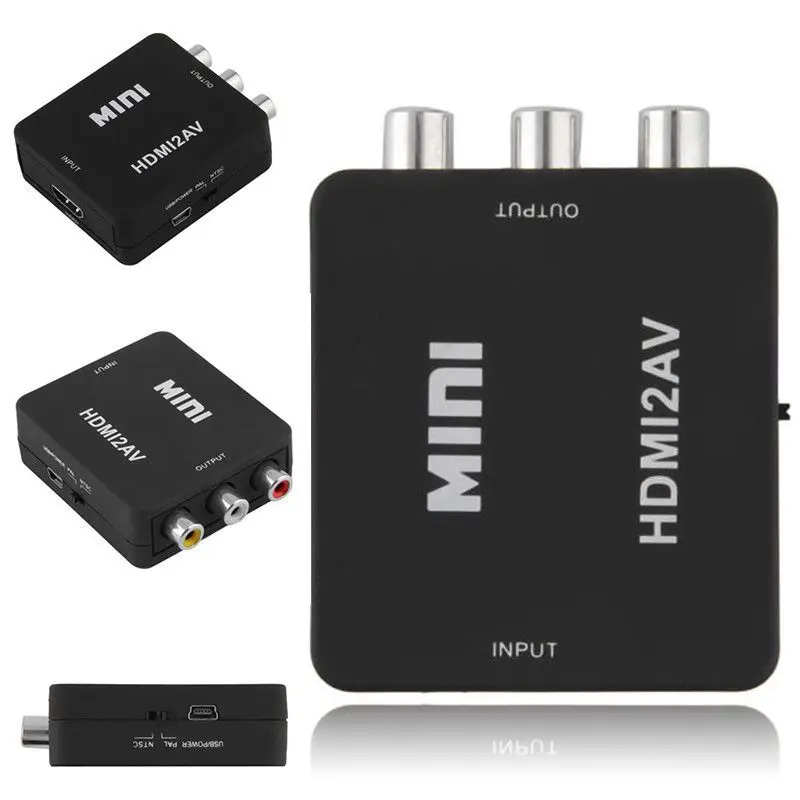 Mini 1080P HDMI Composite to RCA Audio Video AV CVBS Converter Adapter For HDTV | Электроника