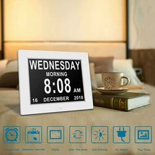 7 " Digital Day Clock LED Calendar Day/Week/Month/Year Electronic Alarm Clock for Impaired Vision People Home Decor 7 " Digital Day Clock LED Calendar Day/Week/Month/Year Electronic Alarm Clock for Impaired Vision People Home Decor