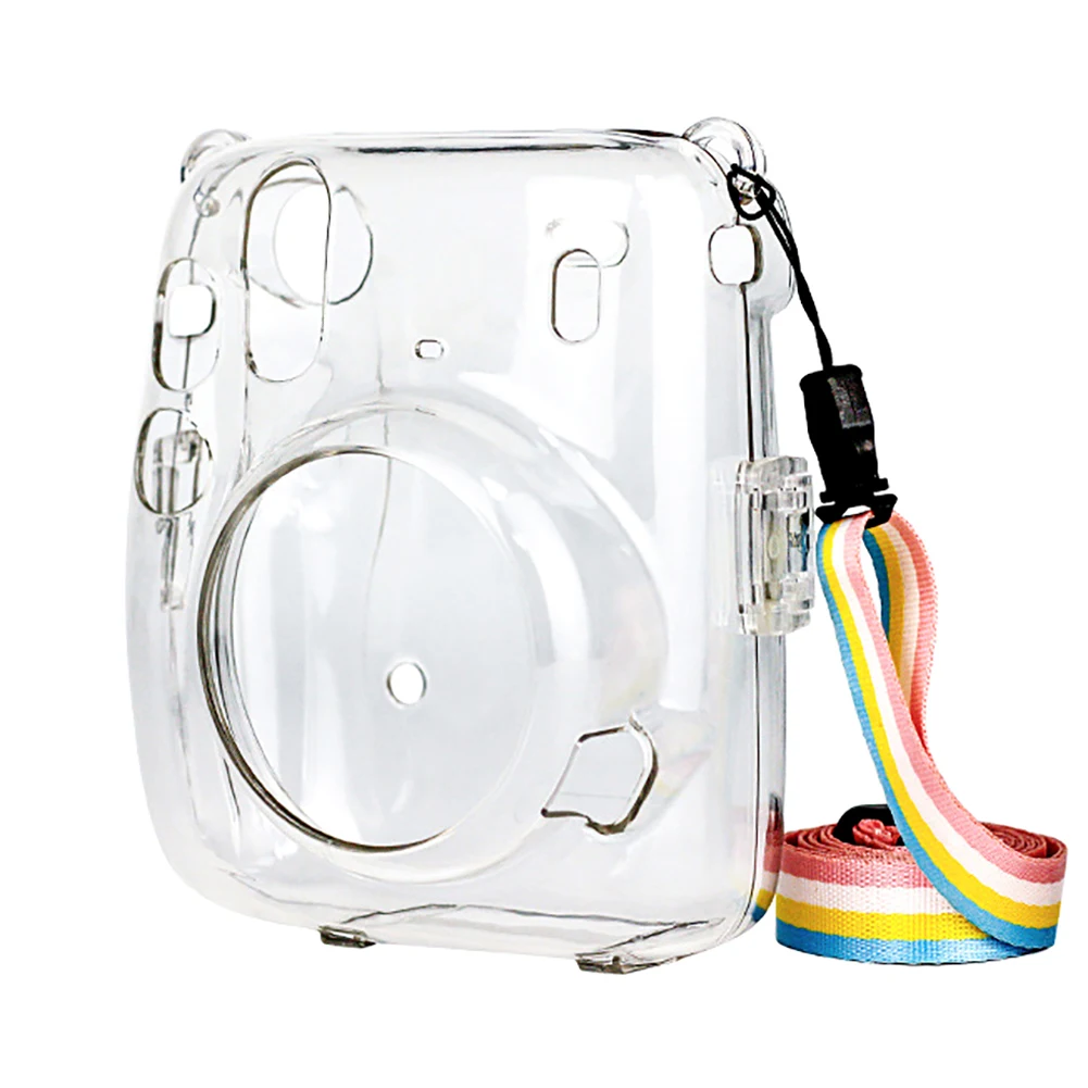 Crystal Transparent Protective Case Cover Pouch Shoulder Strap for Fuji Fujifilm Instax Camera Instant Mini11 Camera Accessories
Crystal Transparent Protective Case Cover Pouch Shoulder Strap for Fuji Fujifilm Instax Camera Instant Mini11 Camera Accessories