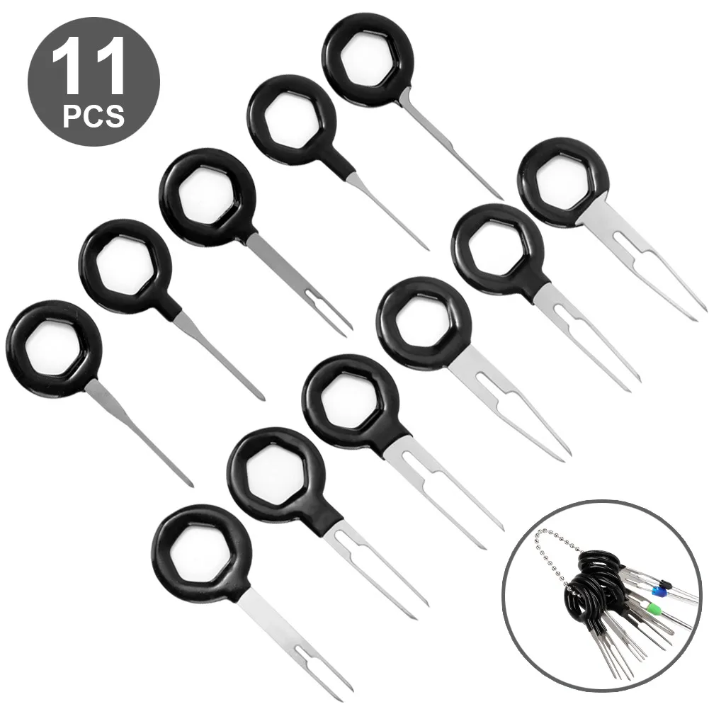 11pcs Car Terminal Removal Kit Wiring Crimp Connector Pin Extractor Puller Terminal Repair Professional Tools
11pcs Car Terminal Removal Kit Wiring Crimp Connector Pin Extractor Puller Terminal Repair Professional Tools