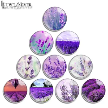 

10mm 12mm 16mm 20mm 25mm 30mm 602 lavender Mix Round Glass Cabochon Jewelry Finding 18mm Snap Button Charm Bracelet