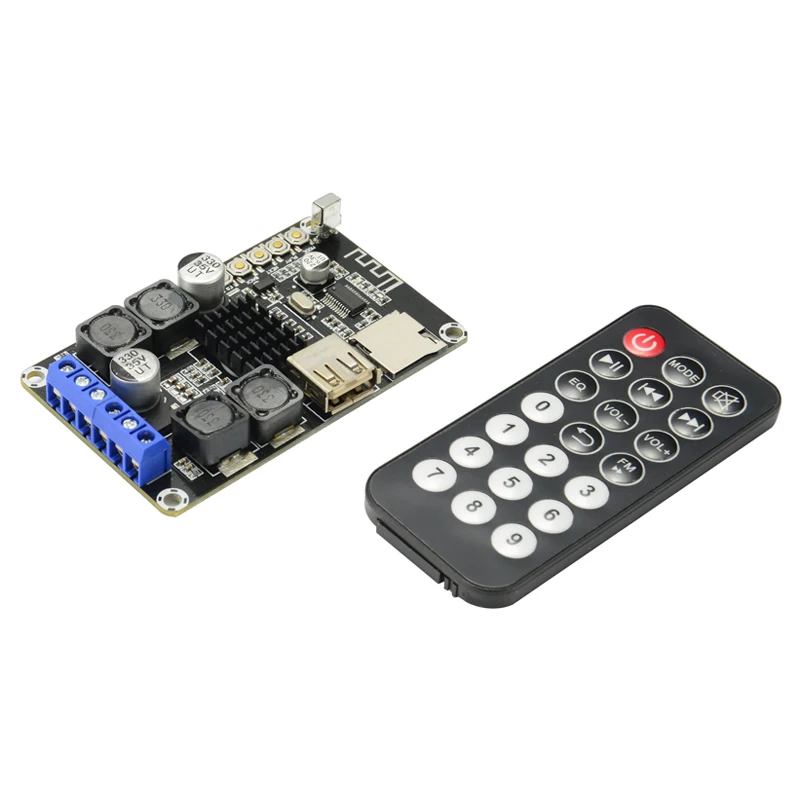 TPA3116 Bluetooth Receiver Amplifier Dual Channel 2*50W Digital Audio Amplifiers Board TF Card U Disk Player With Remote Control
TPA3116 Bluetooth Receiver Amplifier Dual Channel 2*50W Digital Audio Amplifiers Board TF Card U Disk Player With Remote Control
