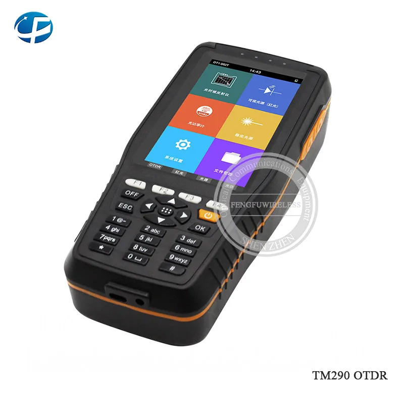 Latest type Smart OTDR TM290 1310 1550nm with VFL/OPM/OLS Touch Screen OTDR Optical Time Domain Reflectometer
Latest type Smart OTDR TM290 1310 1550nm with VFL/OPM/OLS Touch Screen OTDR Optical Time Domain Reflectometer
