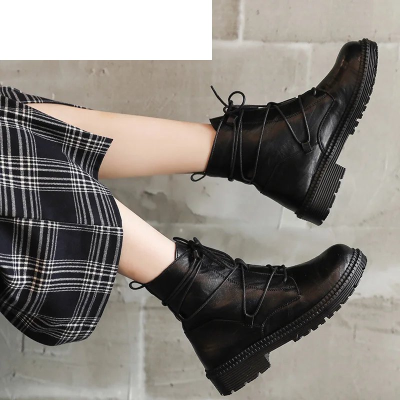 CINESSD Autumn Women Boots Casual Waterproof PU Lace Up Female Causal Boots Ankle Boots for Women Zapatos De Mujer Botas Mujer
CINESSD Autumn Women Boots Casual Waterproof PU Lace Up Female Causal Boots Ankle Boots for Women Zapatos De Mujer Botas Mujer