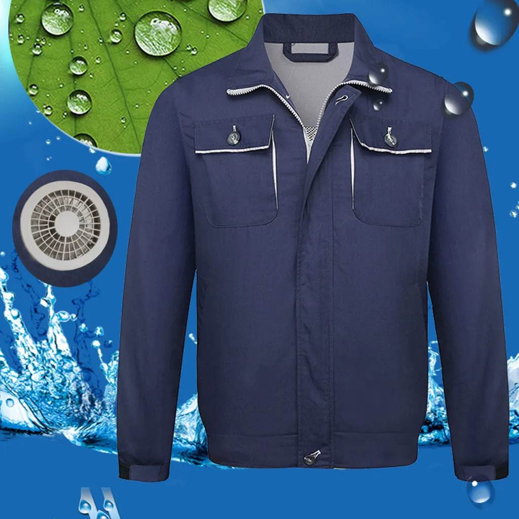 Mens Jackets Air Conditioning Heatstroke Countermeasures Outdoor Working Clothes Top 2019 plus size Men Motorcycle Sportswear
Mens Jackets Air Conditioning Heatstroke Countermeasures Outdoor Working Clothes Top 2019 plus size Men Motorcycle Sportswear