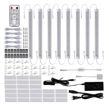 LED Under Counter bar Lighting Kit 8 pcs remote control Kitchen Cabinet Light Strips Plug in LED Light for Counter Closet
LED Under Counter bar Lighting Kit 8 pcs remote control Kitchen Cabinet Light Strips Plug in LED Light for Counter Closet
