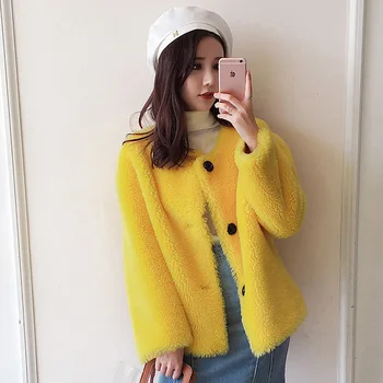 Real Fur Coat Women Winter Warm Sheep Fur Jacket Sheep Shearling Coat Short Wool Overcoat Abrigos Mujer Invierno 2020 8190 YY603
Real Fur Coat Women Winter Warm Sheep Fur Jacket Sheep Shearling Coat Short Wool Overcoat Abrigos Mujer Invierno 2020 8190 YY603