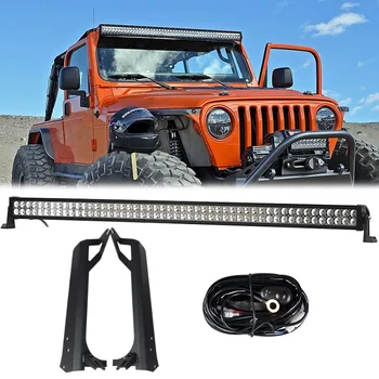1 x 288W 50 Inch Offroad LED Light Bar + Mounting Bracket + Wiring Harness Switch For Jeep Wrangler TJ 1996-2008 SUV Headlight
1 x 288W 50 Inch Offroad LED Light Bar + Mounting Bracket + Wiring Harness Switch For Jeep Wrangler TJ 1996-2008 SUV Headlight