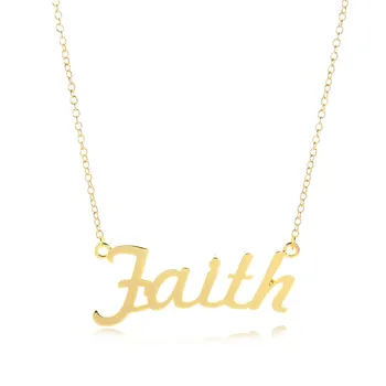 10pcs Ligatures Word Faith Letter Charm Necklaces Outline Faith Chain Necklace Jewelry for Friends
10pcs Ligatures Word Faith Letter Charm Necklaces Outline Faith Chain Necklace Jewelry for Friends
