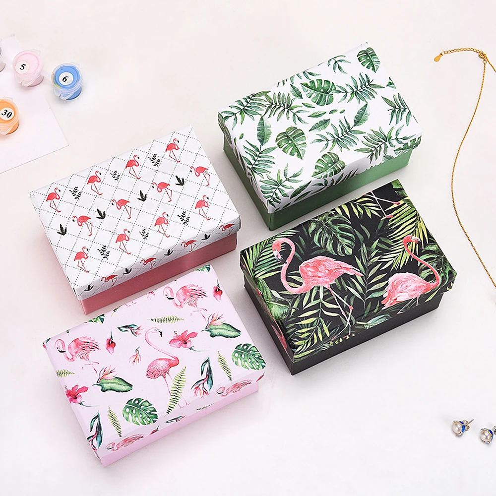 leaf gift paper box with lid gift cardboard boxes jewelry box