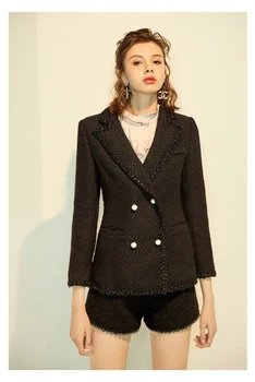 Recruitment agent supports a generation of 2019 spring and autumn new small fragrance classic black temperament tweed jacket
Recruitment agent supports a generation of 2019 spring and autumn new small fragrance classic black temperament tweed jacket
