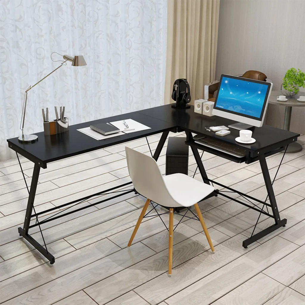 Home Desktop Computer Desk Steel-Wood Corner Laptop Computer Office Table With Keyboard Support 158x48x73cm компеѬнй сол E3
Home Desktop Computer Desk Steel-Wood Corner Laptop Computer Office Table With Keyboard Support 158x48x73cm компеѬнй сол E3