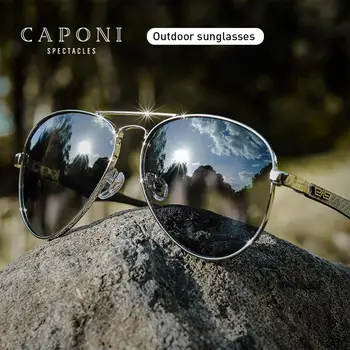 CAPONI Pilot Men's Sunglasses Polarized Color Change Classic TR90 Eyewear Outdoor Day Night Driving Sun Glasses For Women BS3110
CAPONI Pilot Men's Sunglasses Polarized Color Change Classic TR90 Eyewear Outdoor Day Night Driving Sun Glasses For Women BS3110
