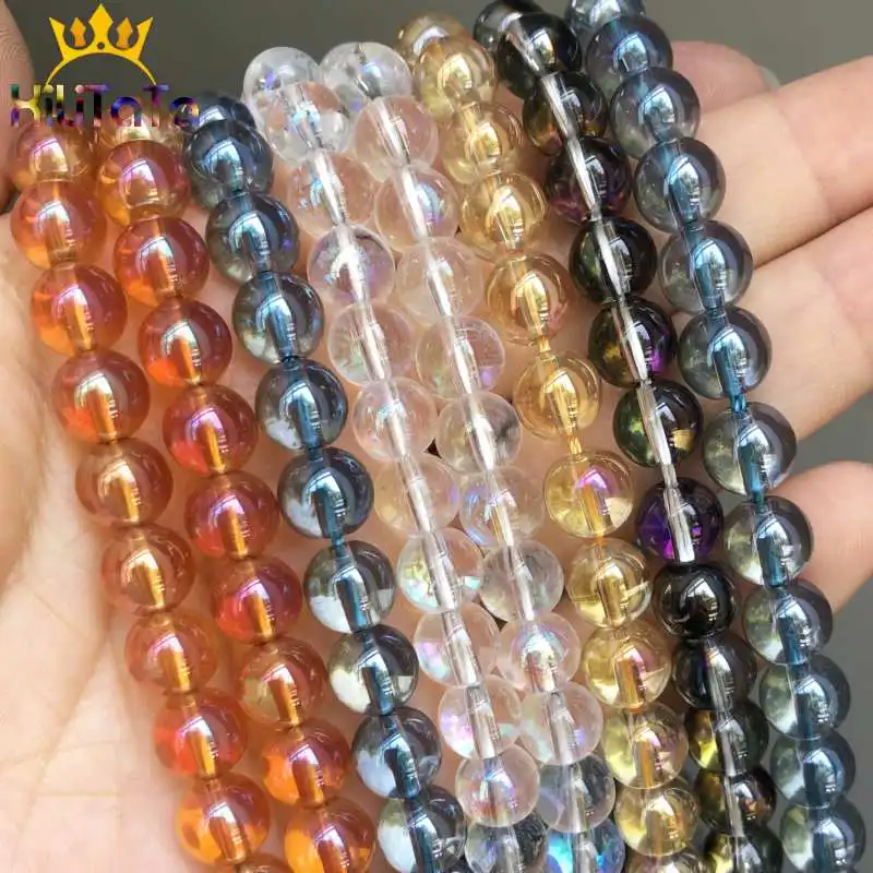 Natural Stone Beads Colorful Round Plating Crystal Glass Beads For Jewelry Making DIY Ear Studs Bracelet Accessories 15'' Strand
Natural Stone Beads Colorful Round Plating Crystal Glass Beads For Jewelry Making DIY Ear Studs Bracelet Accessories 15'' Strand
