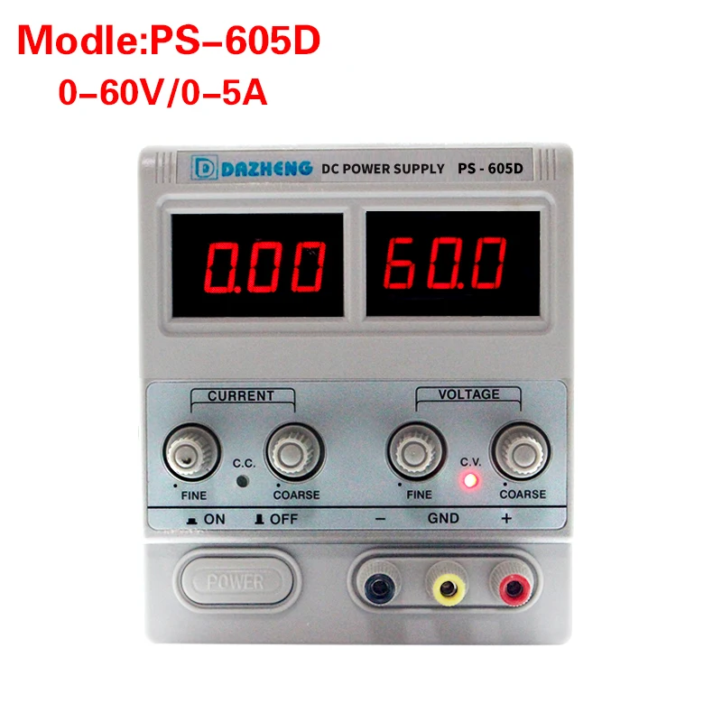 

8KG lab power supply High precision professional linear 60V 5A voltage regulator 220 v adjustable switching power supply PS-605D