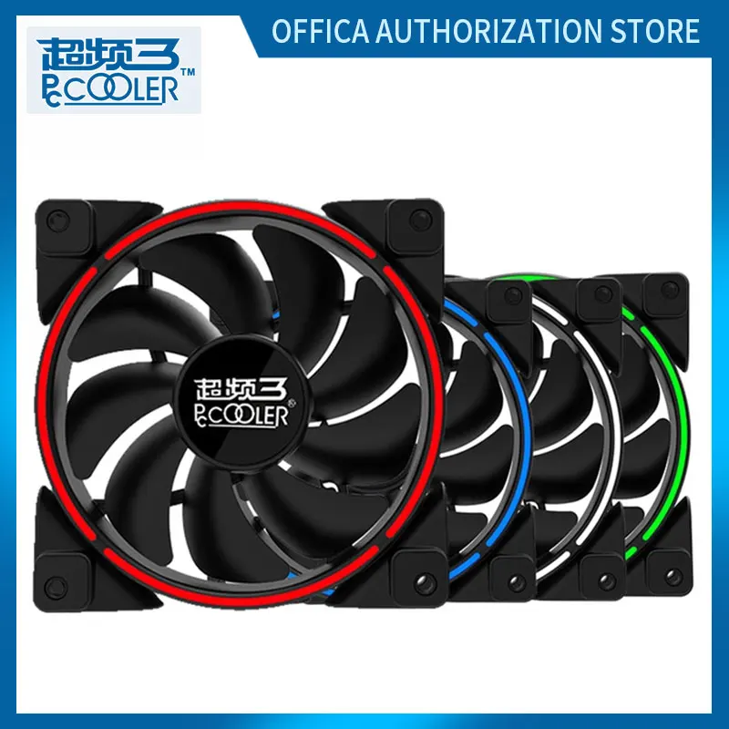 Pccooler 12cm Computer Case Cooling PWM Fan HALO Mute LED Red Blue Green White Light Guide Ring Machine Radiator Replacement Fan
Pccooler 12cm Computer Case Cooling PWM Fan HALO Mute LED Red Blue Green White Light Guide Ring Machine Radiator Replacement Fan