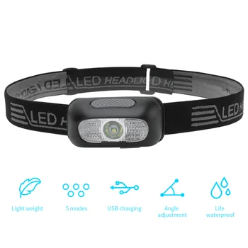 LED Mini Headlamp High Power XPE LED 500lm Headlight 5-Mode Rechargeable Head Torch Waterprrof Camping Flashlight
LED Mini Headlamp High Power XPE LED 500lm Headlight 5-Mode Rechargeable Head Torch Waterprrof Camping Flashlight