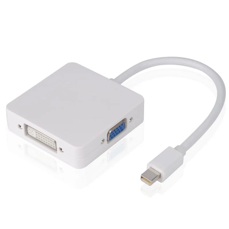 Mini Display Port Thunderbolt HDMI / DVI VGA 3 в 1 Mac Pro адаптер для преобразования кабеля Apple MacBook Air |